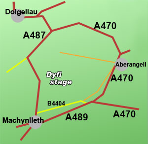dyfi rally stage, Mid Wales