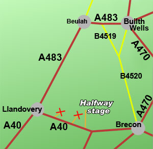 halfway rally stage, South Wales